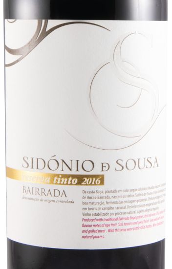 2016 Sidónio de Sousa Reserva red