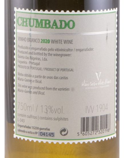 2020 Quinta das Bágeiras Chumbado white