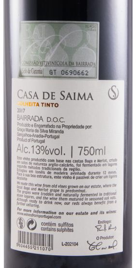 2017 Casa de Saima tinto