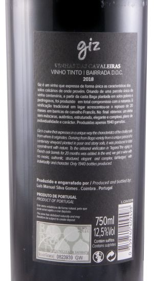 2018 Giz by Luís Gomes Vinha das Cavaleiras tinto