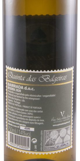 2020 Quinta das Bágeiras Reserva white