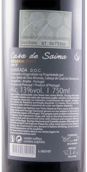 2017 Casa de Saima Reserva red
