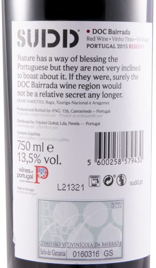 2015 SUDD Bairrada Reserva red
