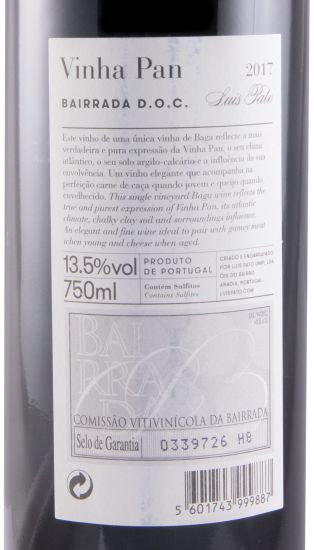 2017 Luís Pato Vinha Pan tinto