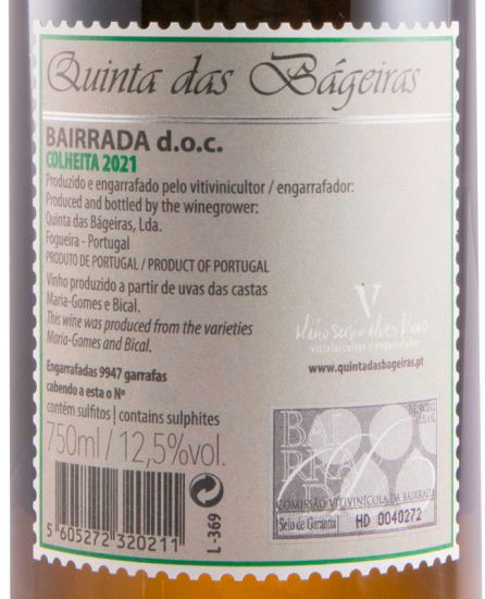 2021 Quinta das Bágeiras branco