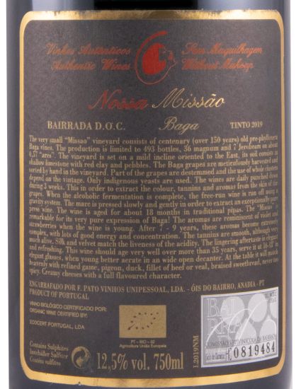 2019 Filipa Pato Missão biológico tinto