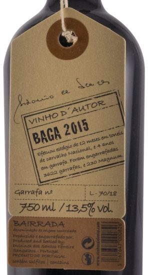 2015 Sidónio de Sousa Vinho D'Autor red