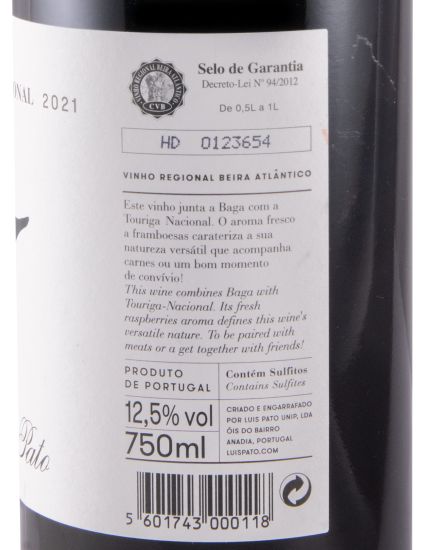 2021 Luís Pato Baga & Touriga Nacional tinto