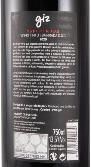 2020 Giz by Luís Gomes Vinhas Velhas red