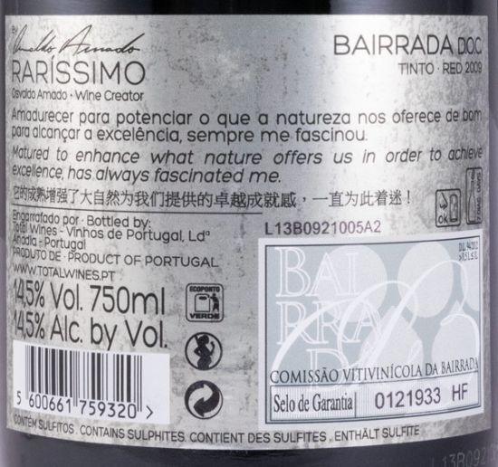 2009 Raríssimo by Osvaldo Amado red