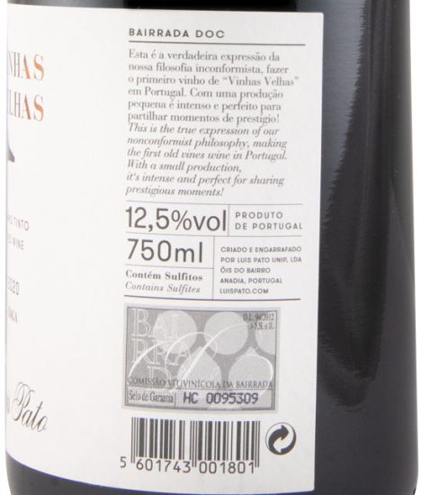 2020 Luís Pato Vinhas Velhas red