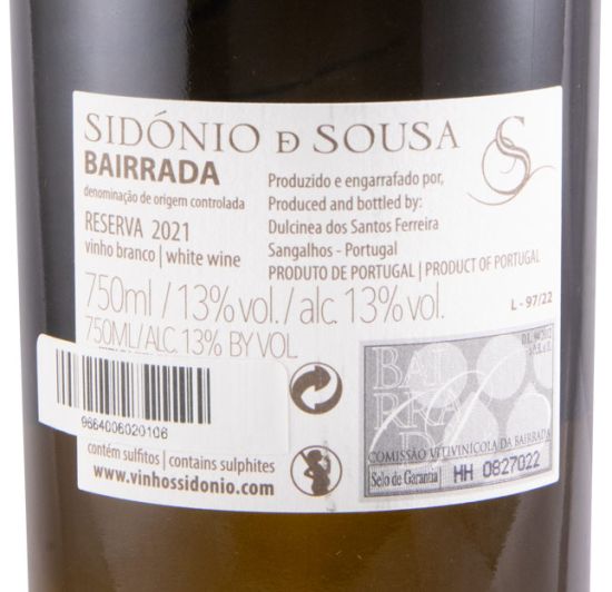 2021 Sidónio de Sousa Reserva white