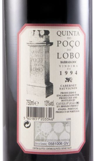 1994 Quinta do Poço do Lobo Cabernet Sauvignon tinto