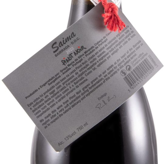 2022 Casa de Saima Pinot Noir tinto (rótulo danificado)
