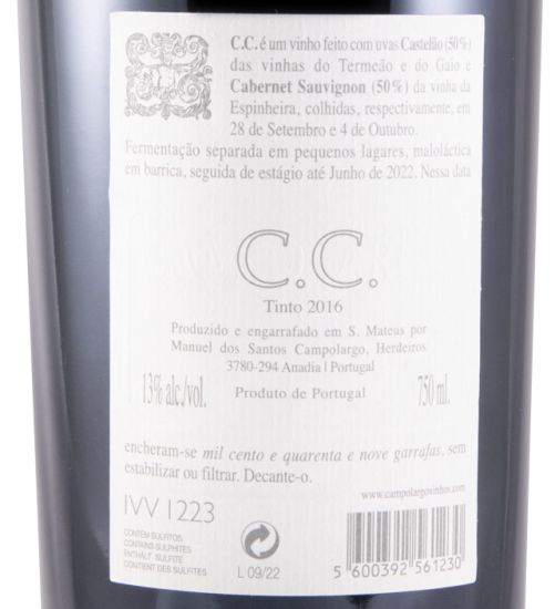 2016 Campolargo C.C. tinto