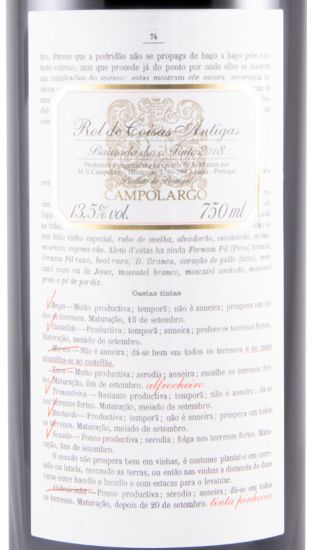 2018 Campolargo Rol de Coisas Antigas tinto