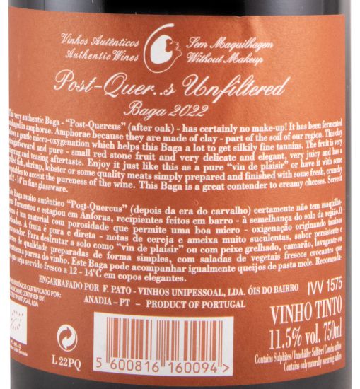 2022 Filipa Pato Post-Quercus Baga tinto
