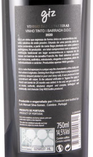 2020 Giz by Luís Gomes Vinha das Cavaleiras red
