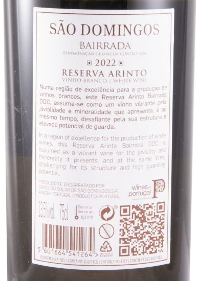 2022 São Domingos Arinto Reserva white