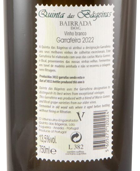 2022 Quinta das Bágeiras Garrafeira white