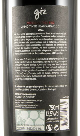 2021 Giz by Luís Gomes Vinhas Velhas red