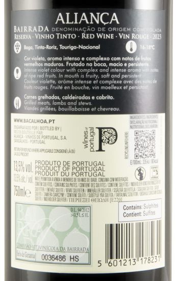 2023 Aliança Bairrada Reserva tinto