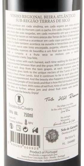 2021 Encosta da Criveira Terras de Sicó Reserva tinto