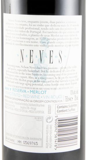 2017 Nelson Neves Reserva tinto
