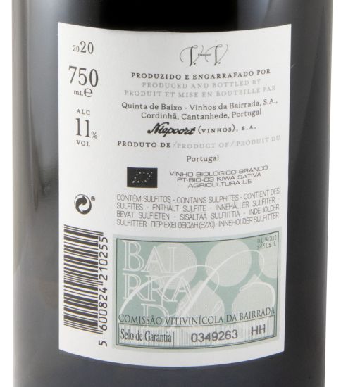 2020 Niepoort Quinta de Baixo Vinhas Velhas biológico branco