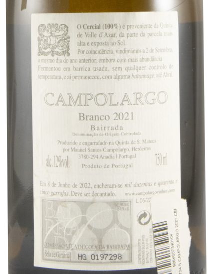 2021 Campolargo Cerceal white