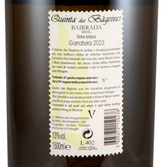 2023 Quinta das Bágeiras Garrafeira branco 1,5L