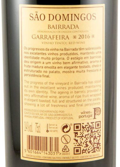 2016 São Domingos Garrafeira red
