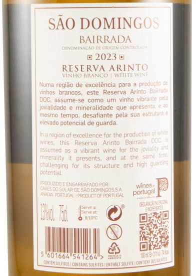 2023 São Domingos Arinto Reserva white
