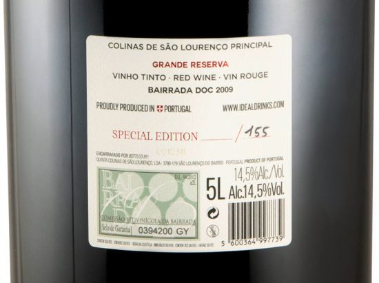 2009 Principal Grande Reserva tinto 5L