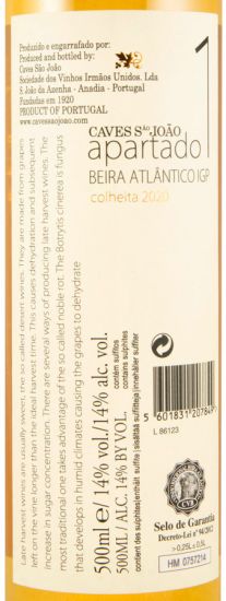 2020 Caves São João Apartado 1 Colheita Tardia white 50cl