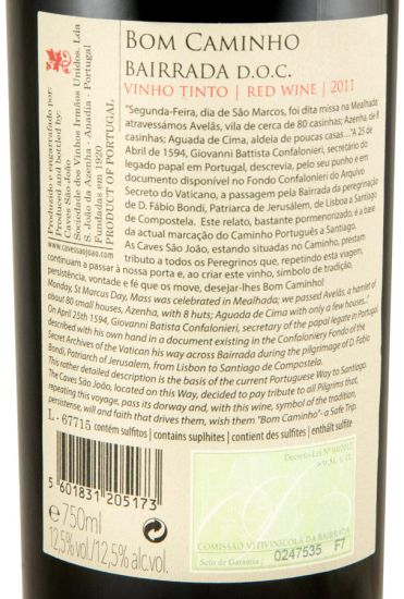 2011 Caves São João Bom Caminho tinto