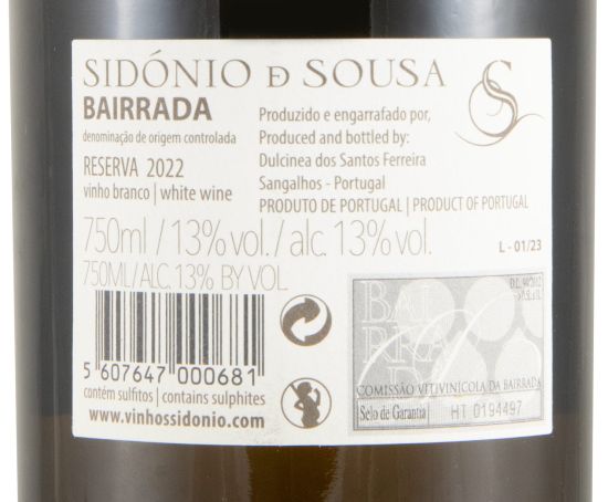 2022 Sidónio de Sousa Reserva branco