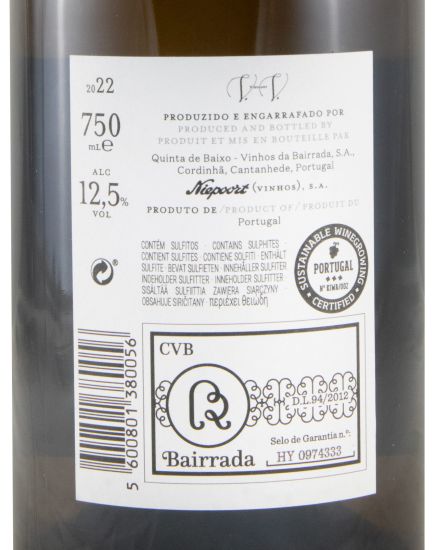 2022 Niepoort Quinta de Baixo Vinhas Velhas branco