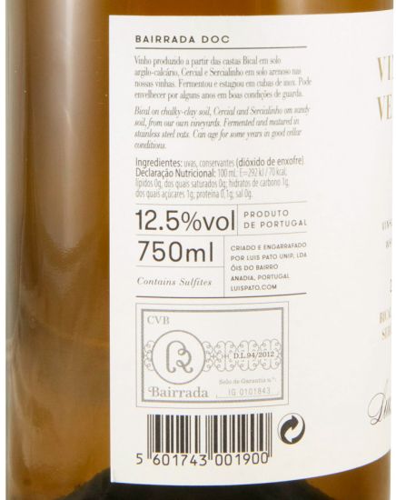 2025 Luís Pato Vinhas Velhas white