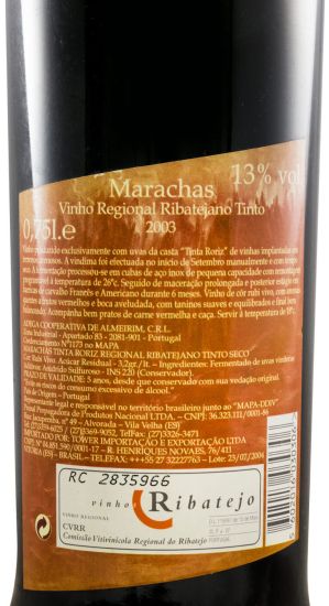 2003 Marachas Tinta Roriz tinto