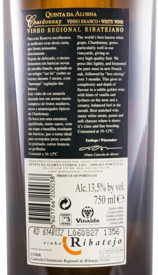 2006 Quinta da Alorna Chardonnay Reserva branco