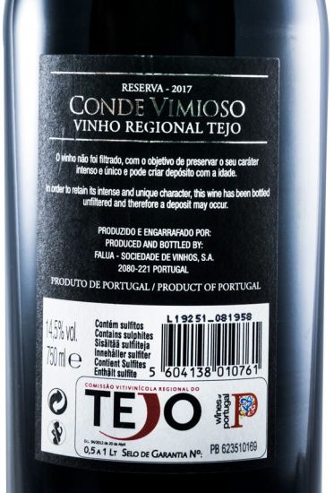 2017 Conde Vimioso Reserva tinto