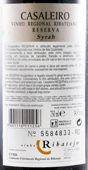 2006 Casaleiro Reserva Syrah red
