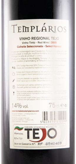 2009 Herdade dos Templários TN e CS tinto