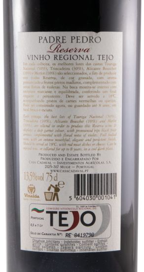 2007 Casa Cadaval Padre Pedro Reserva red