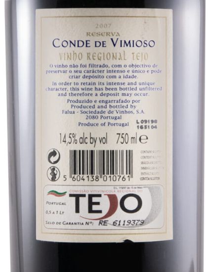 2007 Conde Vimioso Reserva red