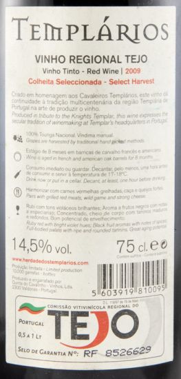 2009 Herdade dos Templários Touriga Nacional tinto