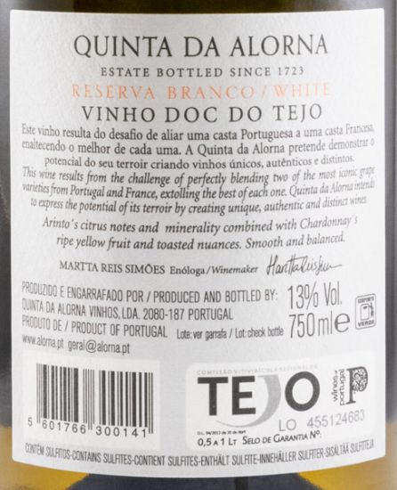 2019 Quinta da Alorna Arinto & Chardonnay branco