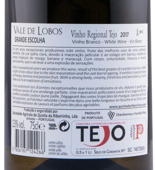 2017 Vale de Lobos Grande Escolha white