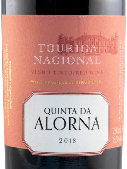 2018 Quinta da Alorna Touriga Nacional red